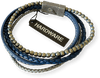 Leather Bracelet-Navy- 630-92 - Harrys for Menswear