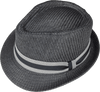 Scala Trilby Hats-SM704-Black & Natural - Harrys for Menswear