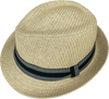 Scala Trilby Hats-SM704-Black & Natural - Harrys for Menswear