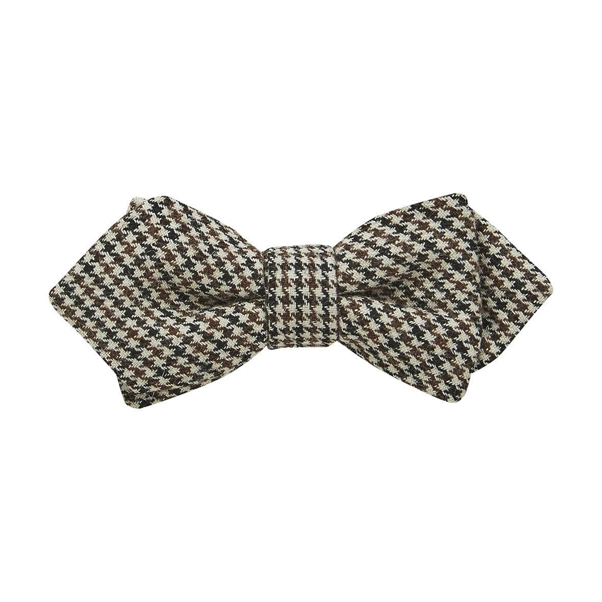 Buckle Bow Tie-Tie-Houndtooth - Harrys for Menswear