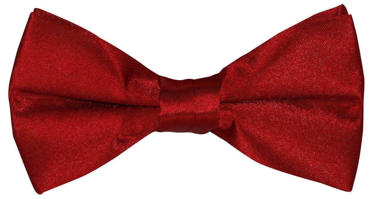 Buckle Plain Satin Red Bow - Harrys for Menswear