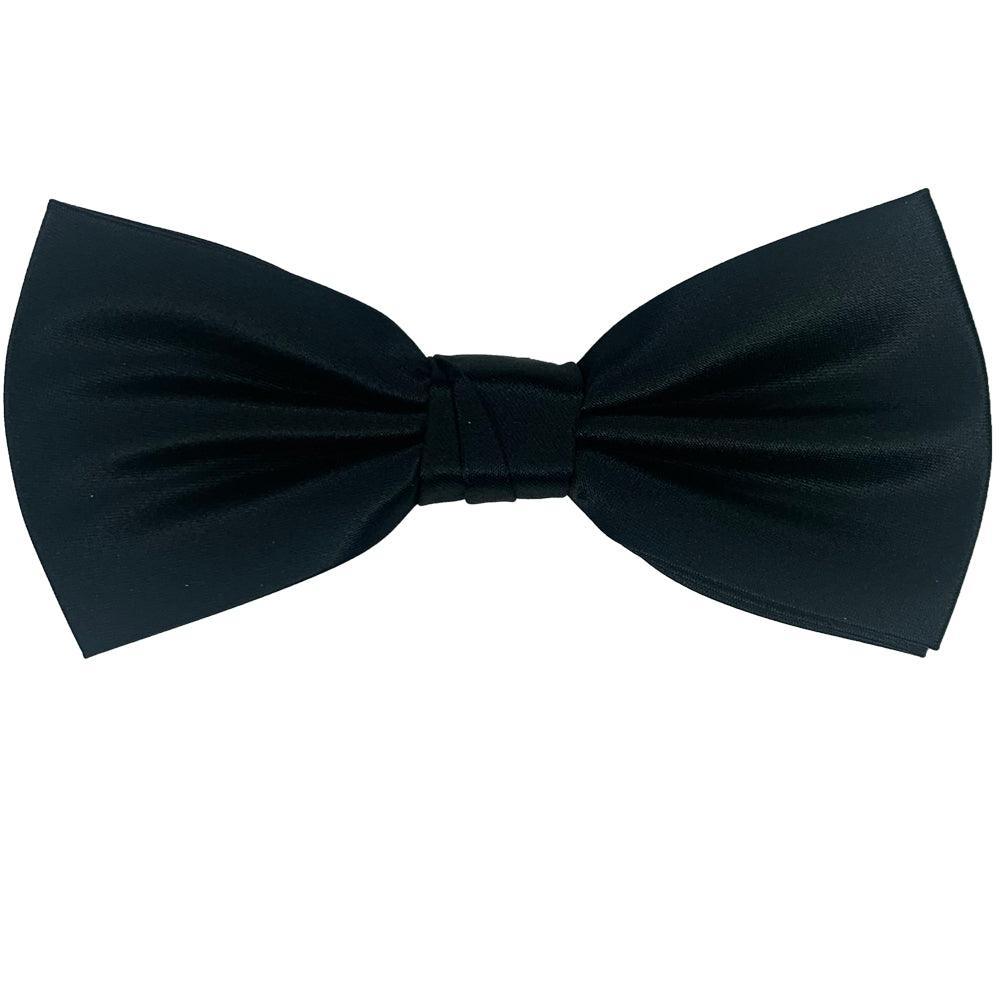 Satin Black Bow Tie - Harrys for Menswear