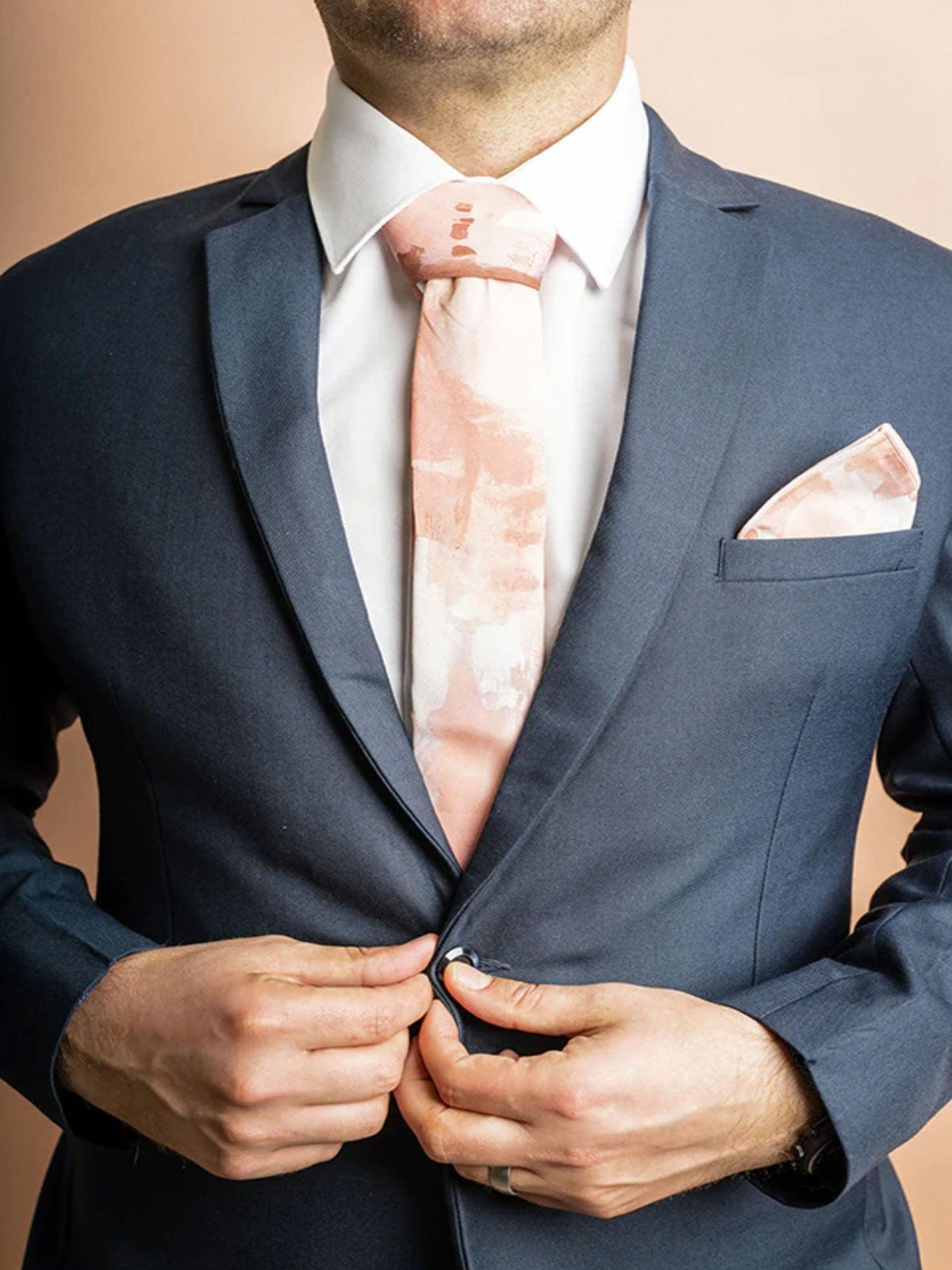 Cloud Pink Tie - Harrys for Menswear
