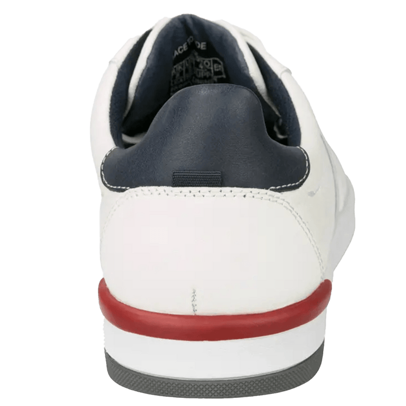 Crossover Lace Toe Sneaker-White - Harrys for Menswear