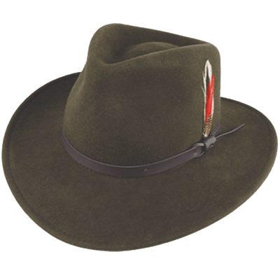 Crushable Water Repellent Outback Hat - Harrys for Menswear
