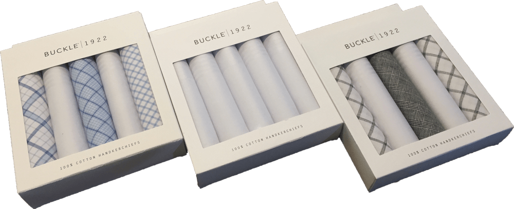 Buckle Handkerchief Box of 5 - Harrys for Menswear