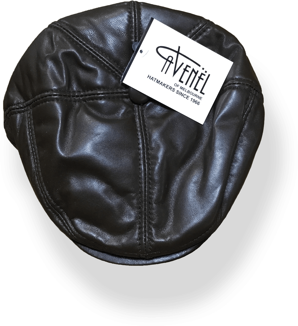 Avenel Mens Pig Skin Leather Cap - Harrys for Menswear