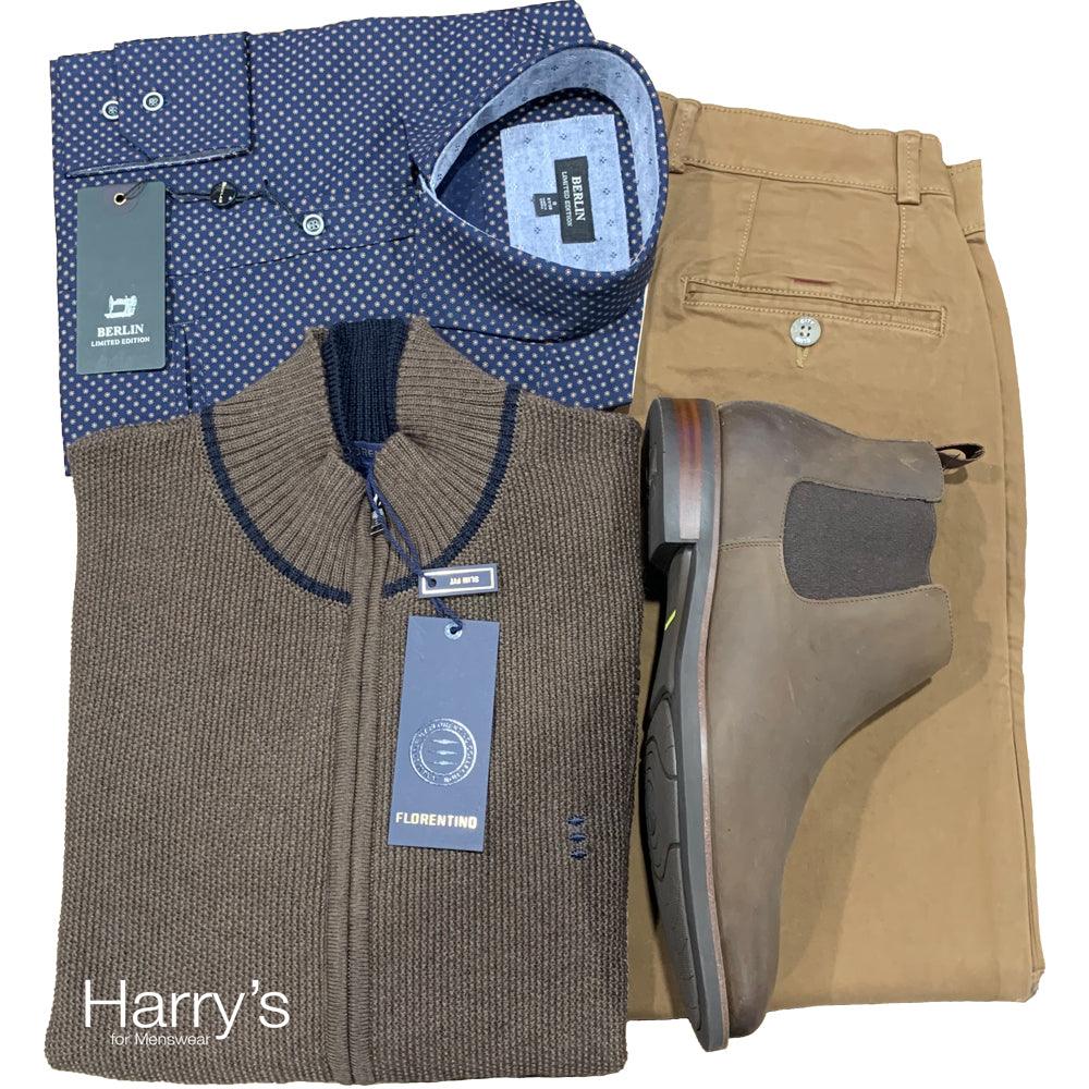 221401 Zip Cardigan - Harrys for Menswear