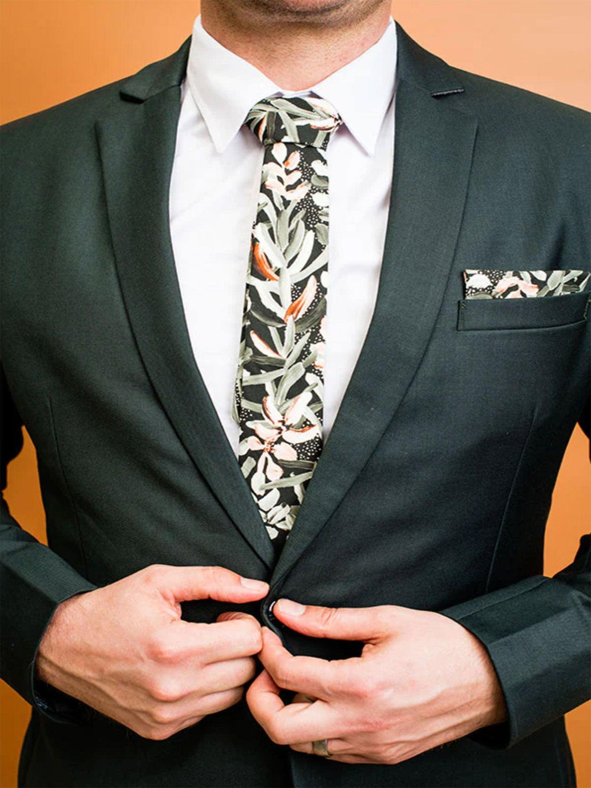 Protea Green Tie - Harrys for Menswear