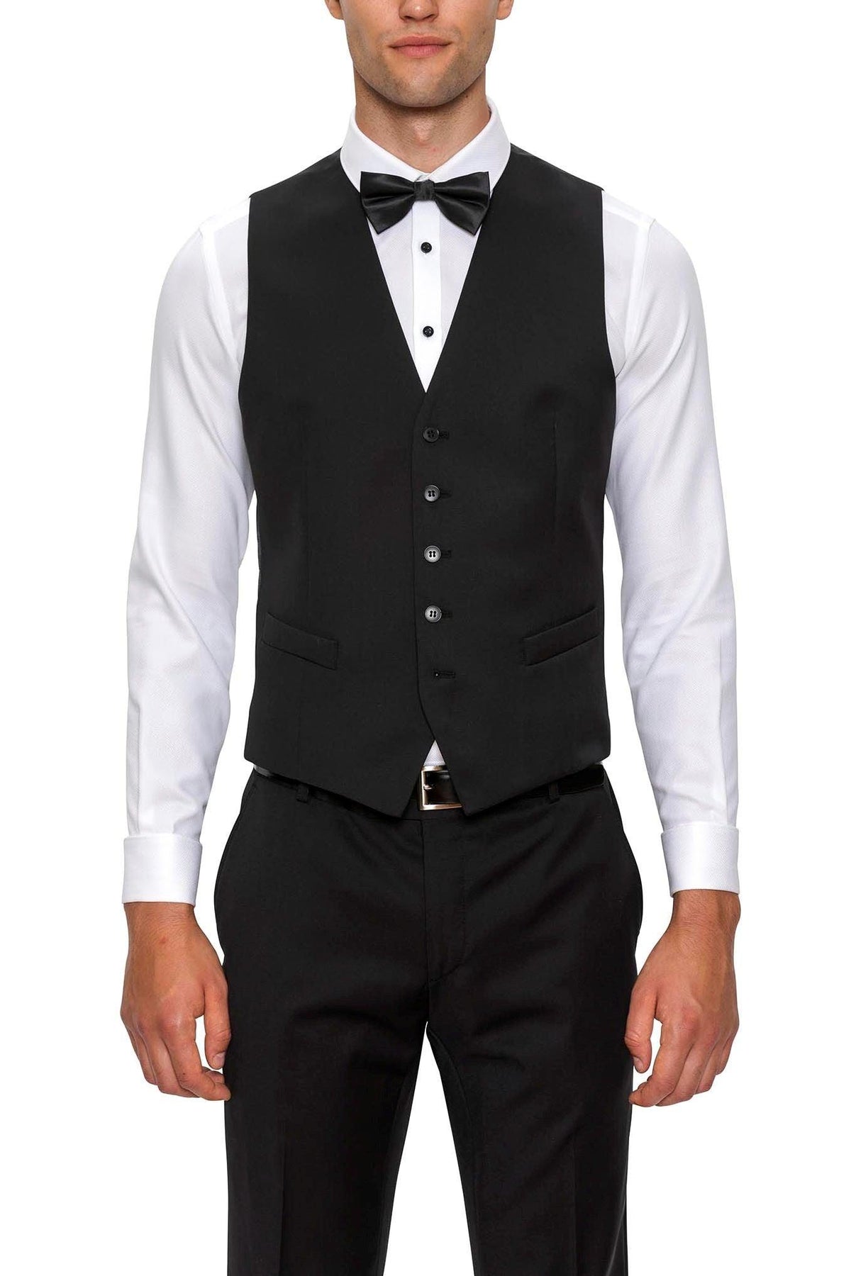 Mighty F34087 BlackMighty F34087 Black - Gibson Vest  https://harrysformenswear.com.au/products/mighty-f34087-black-gibson-vest  Gibson Dinner Jacket Crafted in 100% pure wool, the slim-fit Spectre tuxedo jacket is timeless and stylish. The refined satin shawl lapel and jet pockets offset the entire look. Complete the look with either Rebellion or Blast trouser and Mighty vest in F34087. 50mm shawl lapel 2 button front Satin jet pockets Side ven…