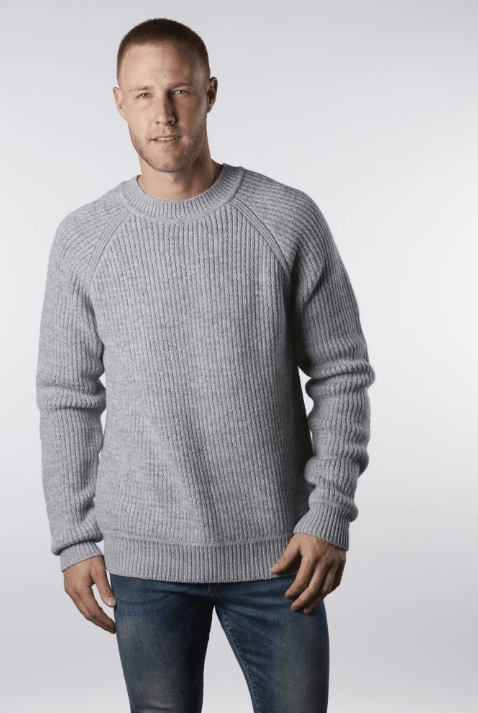 BL1517 CHUNKY RAGLAN RIB PULLOVER - Harrys for Menswear
