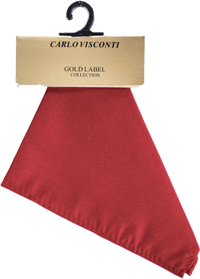Micro Solid Tie-Hank-Bow-Crimson - Harrys for Menswear