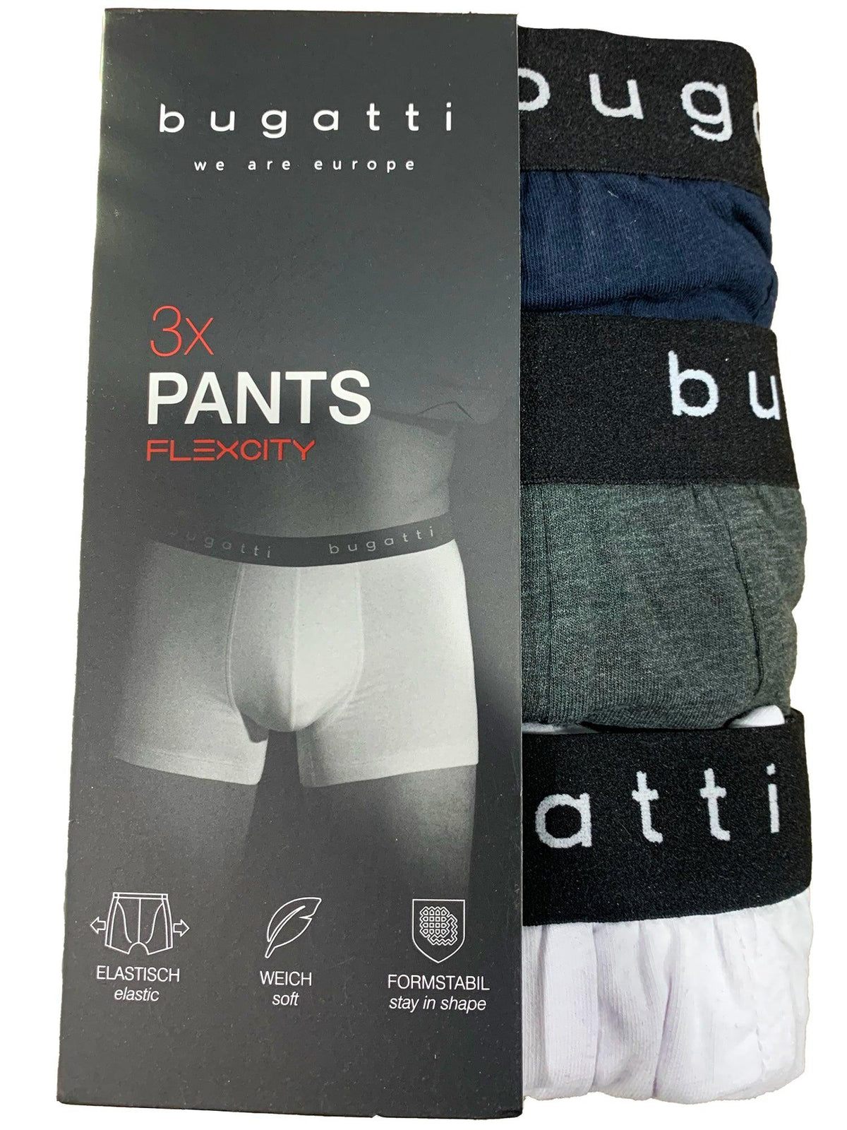 Bugatti Underwear 3 pack - Harrys for Menswear