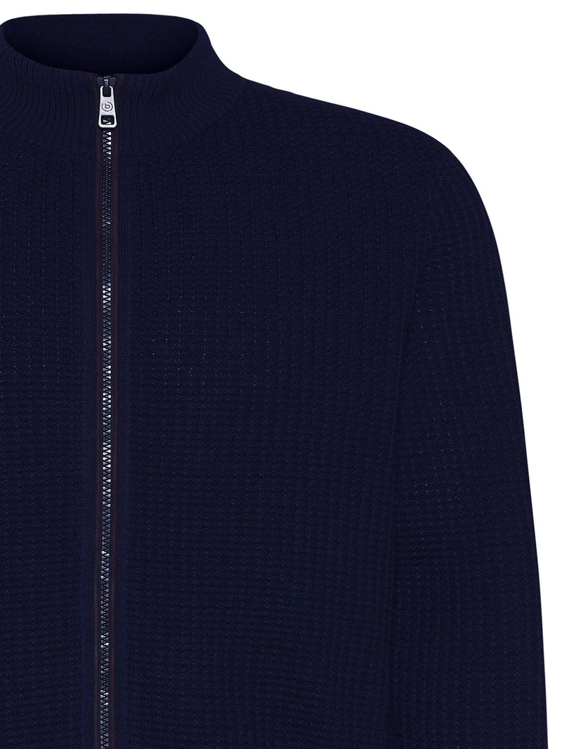 Zip Knitwear -Navy 7600 - Harrys for Menswear